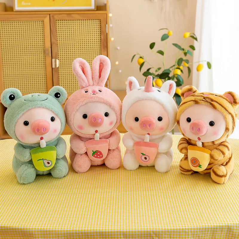 Milk Tea Plush Pig Girls Toy