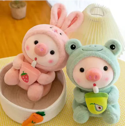 Milk Tea Plush Pig Girls Toy