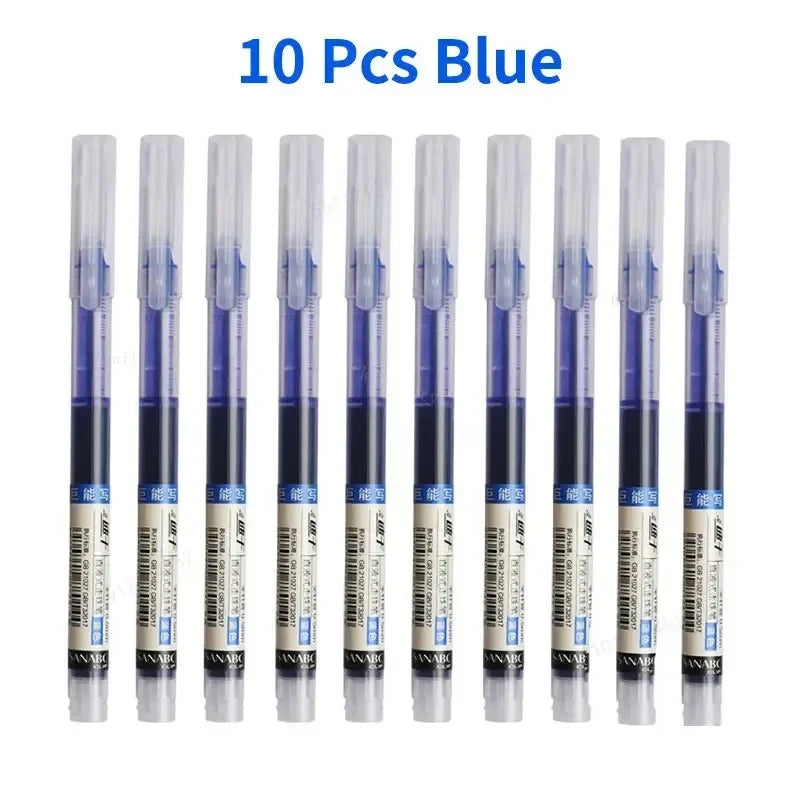 10-Piece Needle Tip Gel Pen Set
