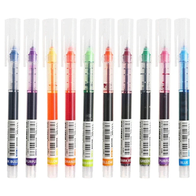 10-Piece Needle Tip Gel Pen Set