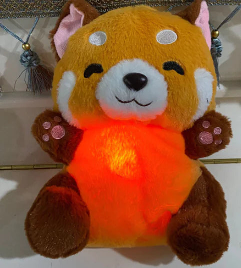 Red Panda Plush Toy – Musical, Light-Up & Breathing
