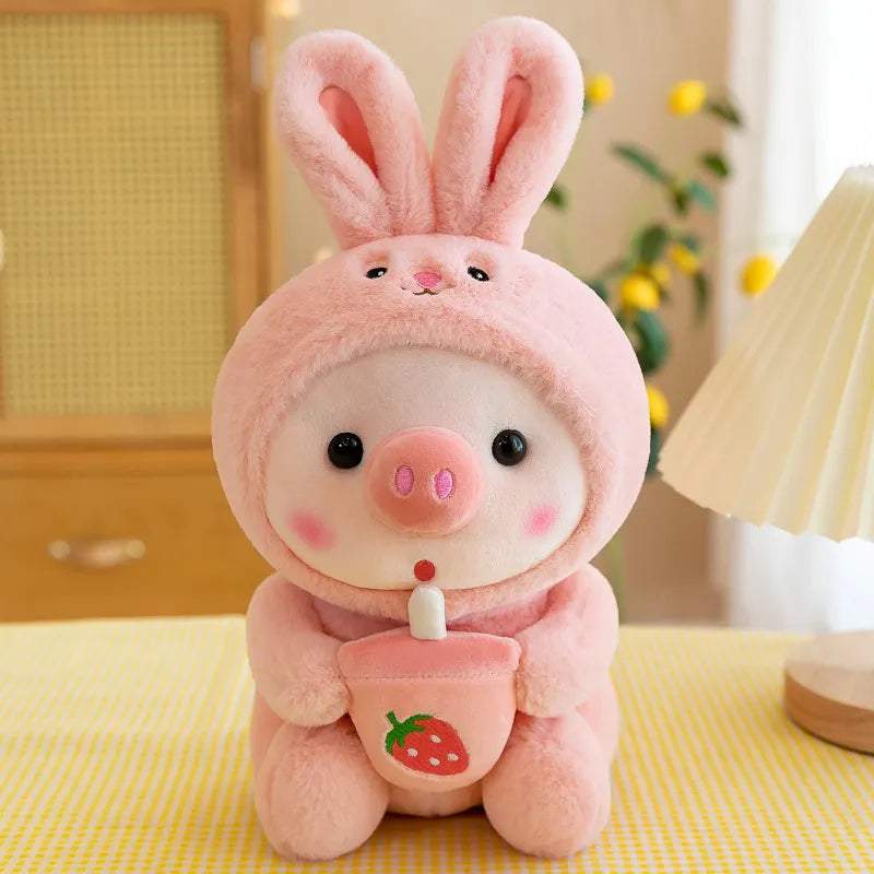 Milk Tea Plush Pig Girls Toy